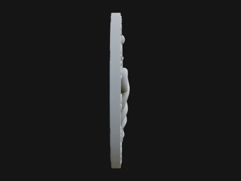 Caduceus Medical Wall Plaque Design 5 - 3D Print Model 3D Print Model