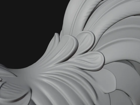 Ornate Rooster Statue Design 3 - 3D Print Model Modelo de impresión 3D