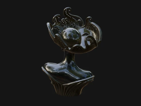 African Queen Bust Statue Design 2 - 3D Print Model 3D Print Model