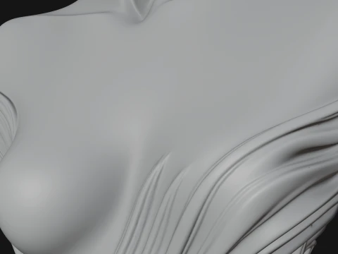African Queen Bust Statue Design 2 - 3D Print Model 3D Print Model