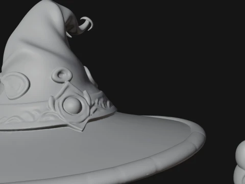 Young Mage with Staff Statue Design 1 - 3D Print Model 3D Print Model