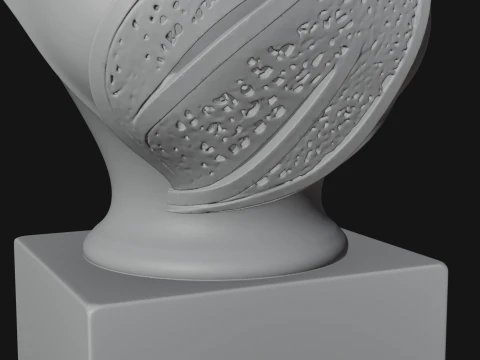 Art Deco Filigree Bust Statue Design 2 - 3D Print Model 3D Print Model