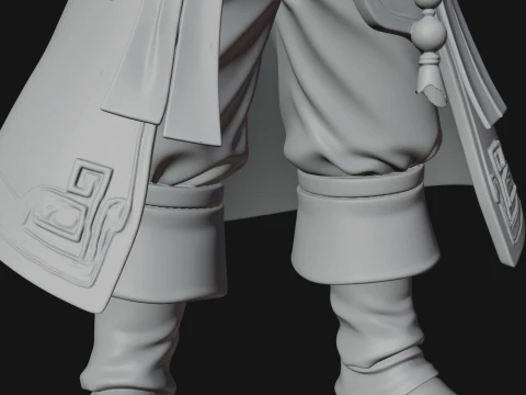 Skeleton Pirate Captain Statue Design 4 - 3D Print Model 3D Print Model