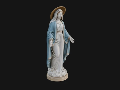 Our Lady of Grace Statue Design 9 - 3D Print Model Model do druku 3D