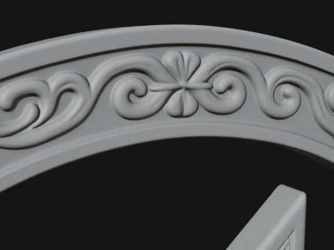 Ornate Star Wall Plaque Design 3 - 3D Print Model 3D Print Model