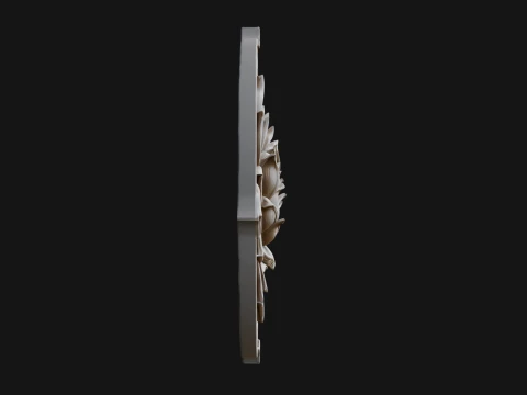 Lotus Mandala Wall Plaque Design 7 - 3D Print Model 3D Print Model