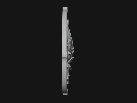 Lotus Mandala Wall Plaque Design 7 - 3D Print Model 3D Print Model