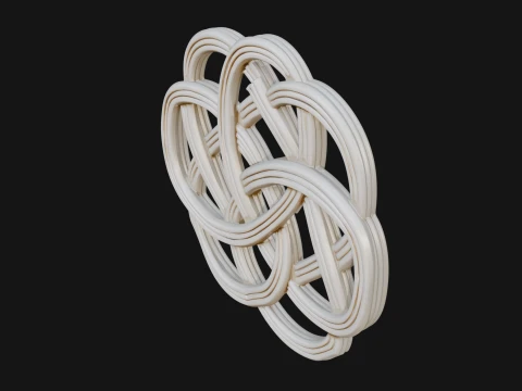 Celtic Endless Knot Ornament Design 4 - 3D Print Model Modèles 3D en vedette