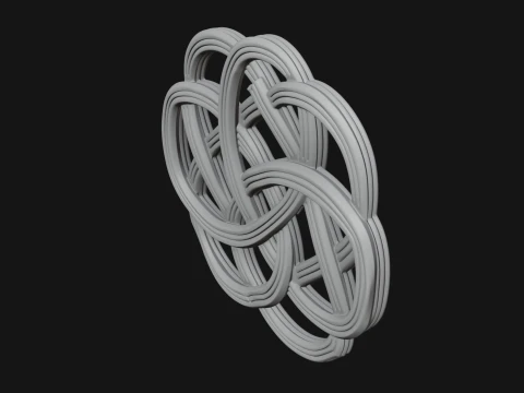 Celtic Endless Knot Ornament Design 4 - 3D Print Model Modèles 3D en vedette