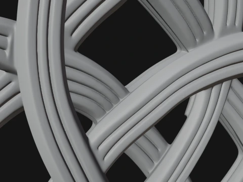 Celtic Endless Knot Ornament Design 4 - 3D Print Model Modèles 3D en vedette