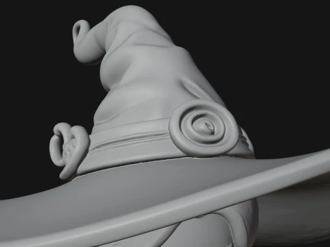 Witch Reading a Book Statue Design 3 - 3D Print Model 3D Print Model