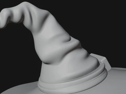 Hunched Hag Sorcerer Statue Design 3 - 3D Print Model 3D Print Model