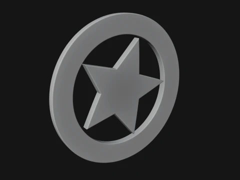 Ornate Star Wall Plaque Design 4 - 3D Print Model 3D Print Model
