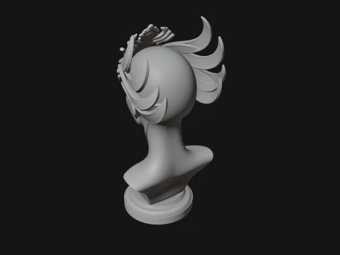Futuristic Woman Bust Statue Design 8 - 3D Print Model 3D Print Model