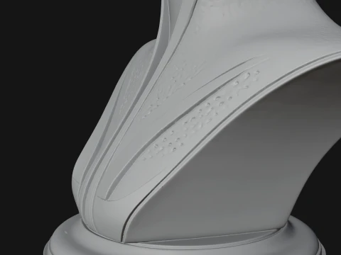 Futuristic Woman Bust Statue Design 8 - 3D Print Model 3D Print Model