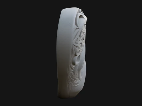 Ornate Swirling Heart Statue Design 4 - 3D Print Model 3D Print Model