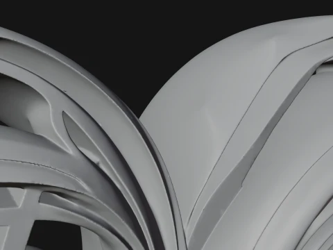 Ornate Swirling Heart Statue Design 4 - 3D Print Model 3D Print Model