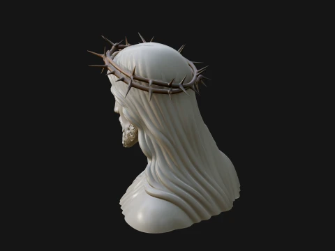 Christ Bust Statue Design 5 - 3D Print Model 3D Print Model
