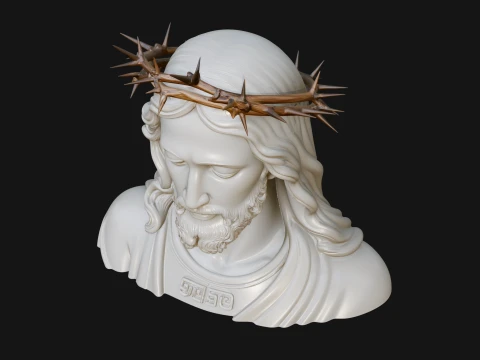 Christ Bust Statue Design 5 - 3D Print Model 3D Print Model