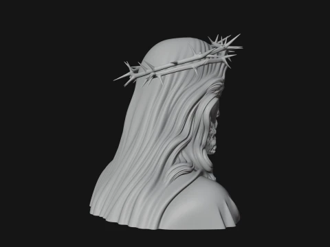 Christ Bust Statue Design 5 - 3D Print Model 3D Print Model