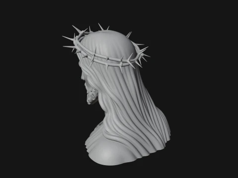 Christ Bust Statue Design 5 - 3D Print Model 3D Print Model