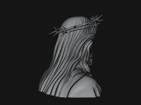 Christ Bust Statue Design 5 - 3D Print Model 3D Print Model