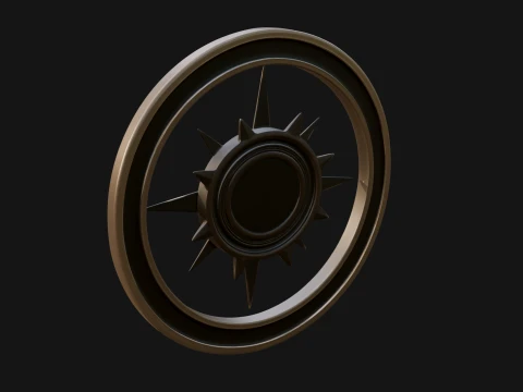 Compass Rose Medallion Pendant Design 3 - 3D Print Model 3D Print Model