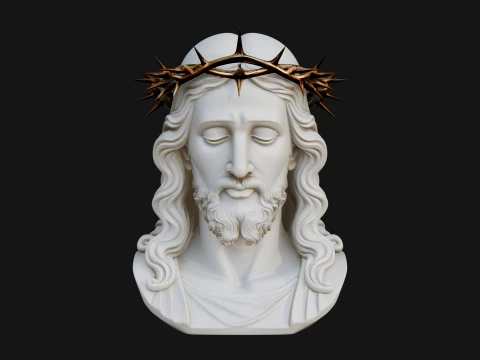 Christ Bust Statue Design 6 - 3D Print Model 3D Print Model