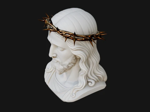 Christ Bust Statue Design 6 - 3D Print Model 3D Print Model