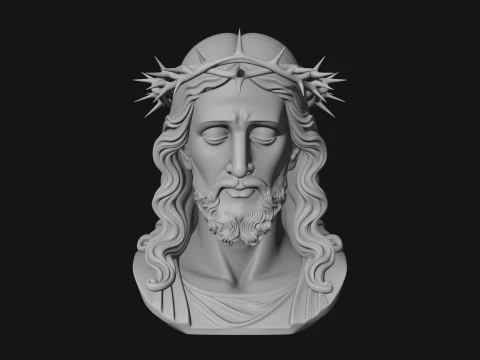 Christ Bust Statue Design 6 - 3D Print Model 3D Print Model