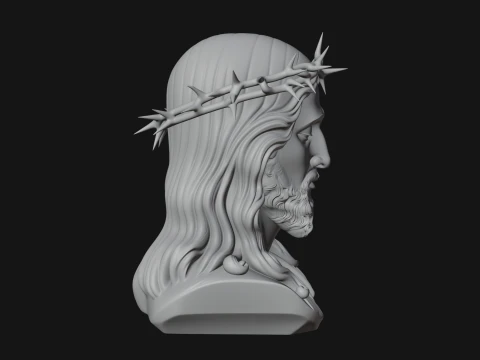 Christ Bust Statue Design 6 - 3D Print Model 3D Print Model