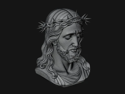 Christ Bust Statue Design 6 - 3D Print Model 3D Print Model