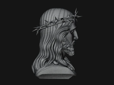 Christ Bust Statue Design 6 - 3D Print Model 3D Print Model