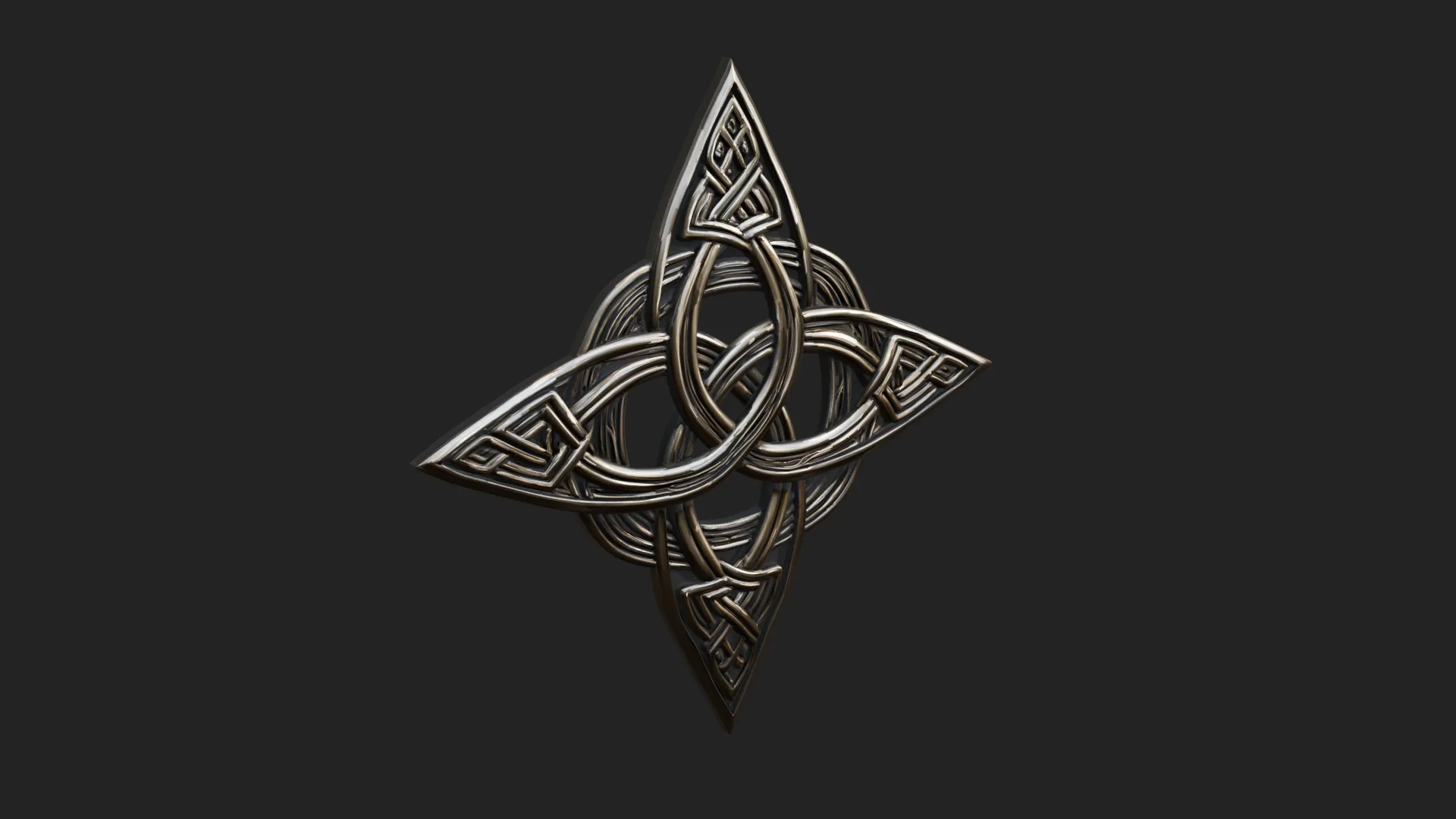 Celtic Trinity Knot Pendant Design 12 - 3D Print Model 3D Print Model .c4d .max .obj .3ds .fbx .stl .blend 