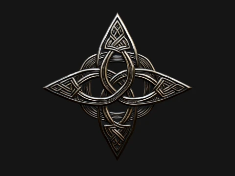 Celtic Trinity Knot Pendant Design 12 - 3D Print Model 3D Print Model