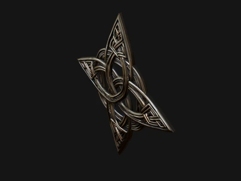 Celtic Trinity Knot Pendant Design 12 - 3D Print Model 3D Print Model