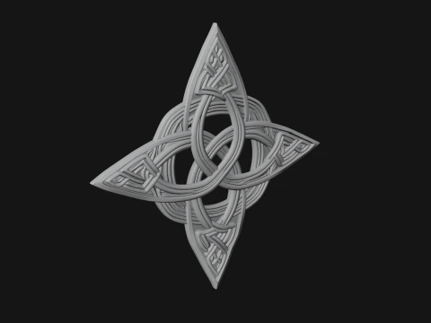 Celtic Trinity Knot Pendant Design 12 - 3D Print Model 3D Print Model