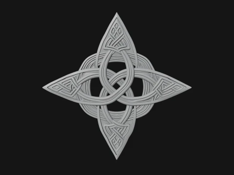 Celtic Trinity Knot Pendant Design 12 - 3D Print Model 3D Print Model