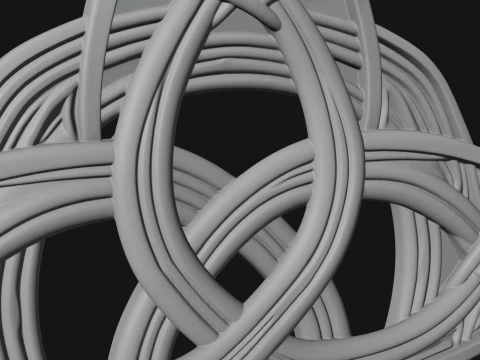 Celtic Trinity Knot Pendant Design 12 - 3D Print Model 3D Print Model