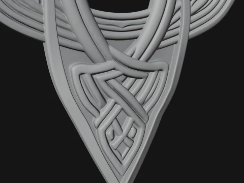 Celtic Trinity Knot Pendant Design 12 - 3D Print Model 3D Print Model