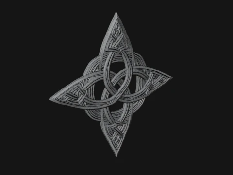 Celtic Trinity Knot Pendant Design 12 - 3D Print Model 3D Print Model