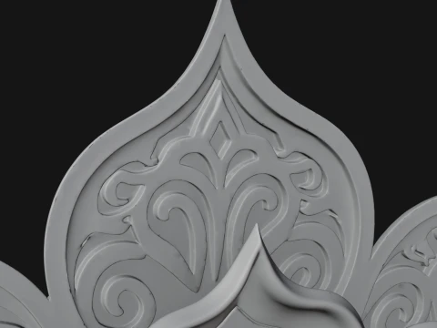 Lotus Mandala Wall Plaque Design 10 - 3D Print Model 3D Print Model