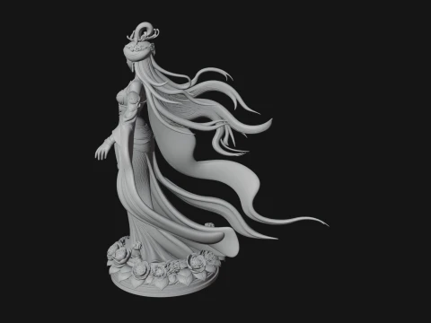 Flying Celestial Fairy Statue Design 3 - 3D Print Model 3D Print Model