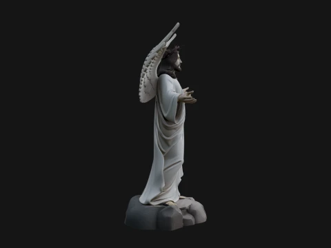 Winged Christ Statue Design 6 - 3D Print Model 3D Print Model