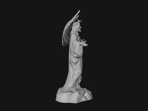 Winged Christ Statue Design 6 - 3D Print Model 3D Print Model