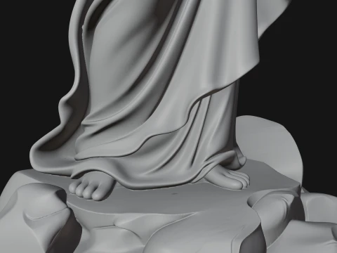 Winged Christ Statue Design 6 - 3D Print Model 3D Print Model
