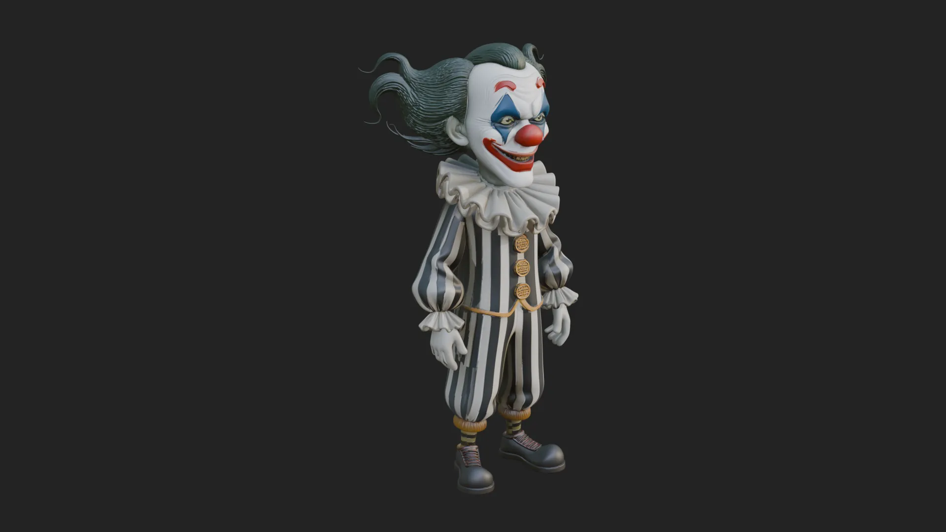 Evil Clown Statue Design 3 - 3D Print Model 3D Print Model .c4d .max .obj .3ds .fbx .stl .blend 