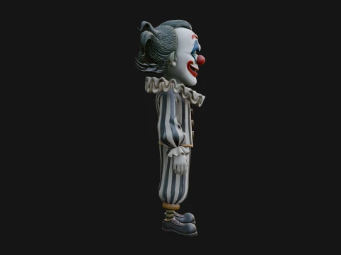 Evil Clown Statue Design 3 - 3D Print Model 3D Print Model