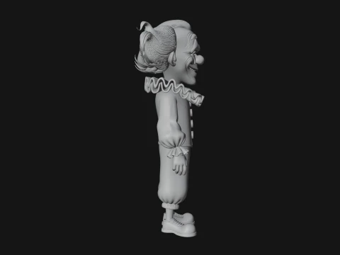 Evil Clown Statue Design 3 - 3D Print Model 3D Print Model