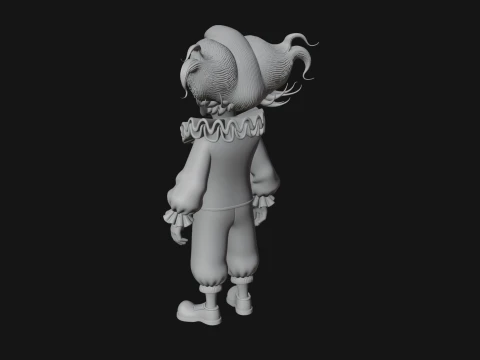 Evil Clown Statue Design 3 - 3D Print Model 3D Print Model